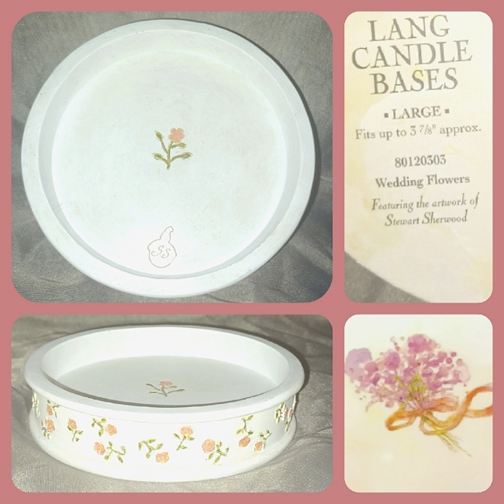 🌷3/$20🌷Vintage Lang Candles 'Wedding Flowers' Base
